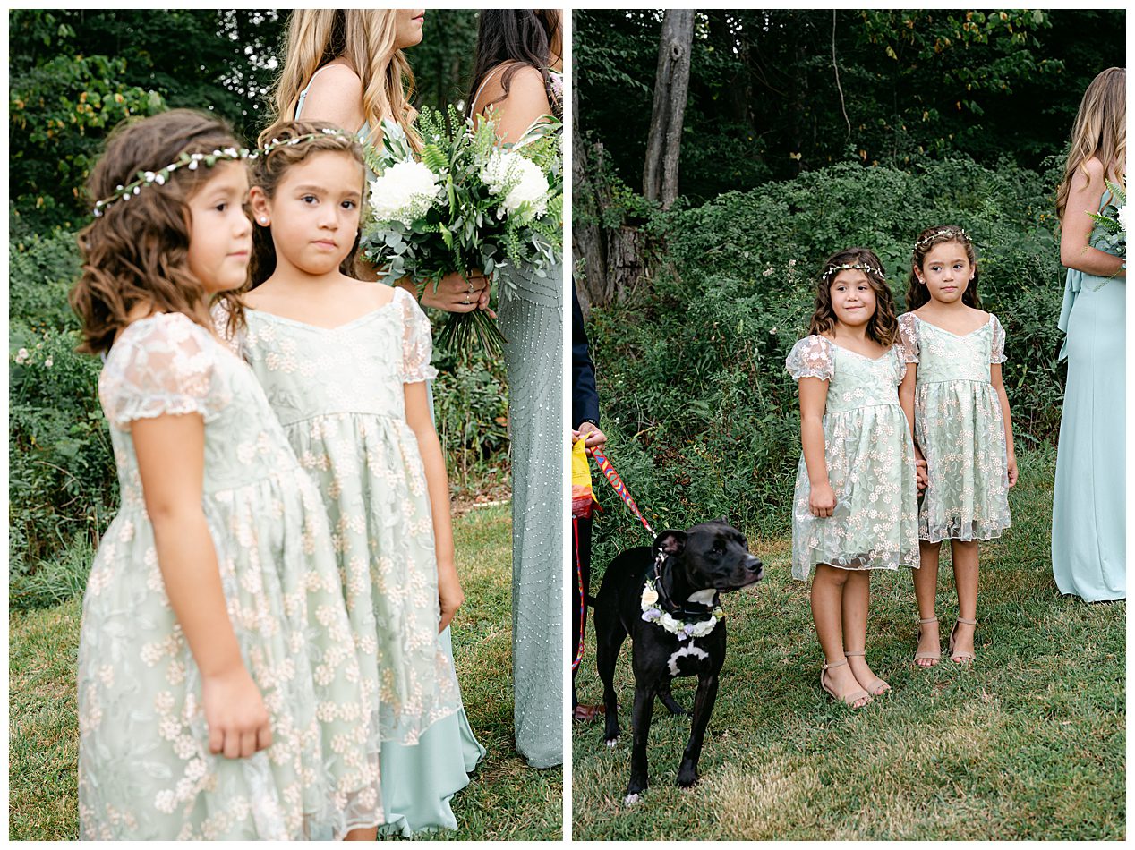 Flowers Girls_Backyard wedding -Kate UHRY photo