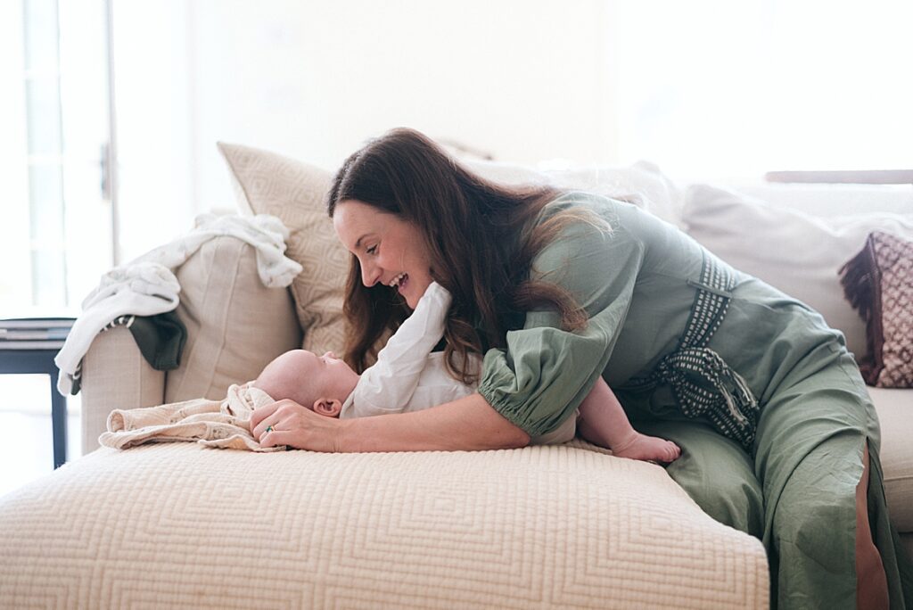 mother and son new born session-kate Uhry